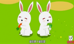 小白兔吃萝卜视频